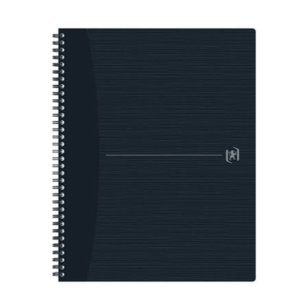 Oxford Origin cahier à spirale A4+ ligné 90 g/m² 70 feuilles - noir 260263 - 1