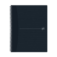 Oxford Origin cahier à spirale A4+ ligné 90 g/m² 70 feuilles - noir 260263
