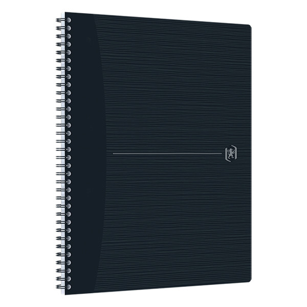 Oxford Origin cahier à spirale A4+ ligné 90 g/m² 70 feuilles - noir 260263 - 2
