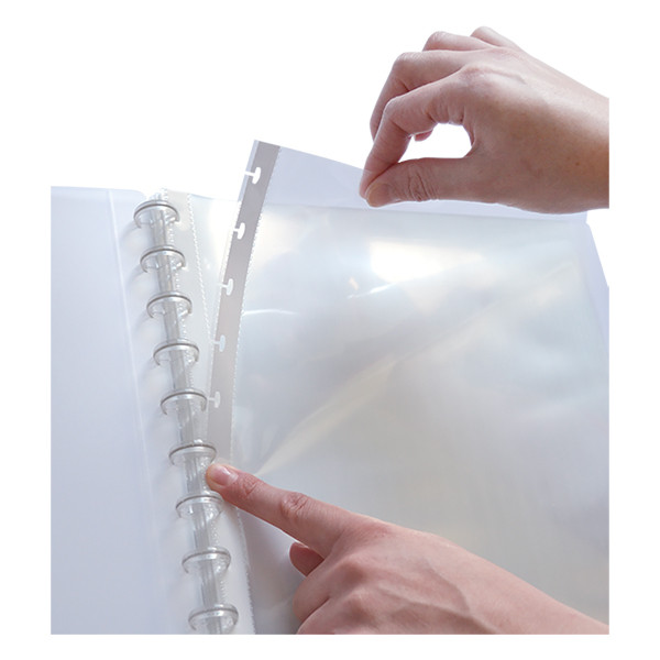 Oxford Polyvision Vario-Zipp album de présentation souple A4 (20 pochettes) - transparent 237560 - 2
