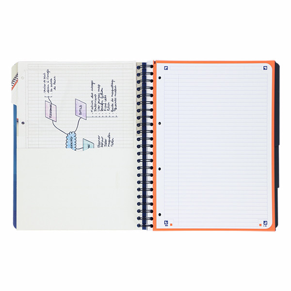 Oxford School cahier à spirale A4+ ligné 90 g/m² 120 feuilles (4 trous) 260179 - 3