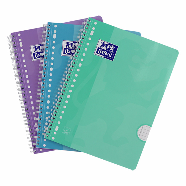 Oxford School cahier à spirale A4+ ligné 90 g/m² 80 feuilles 23 trous (3 pièces) - pastel 260296 - 6