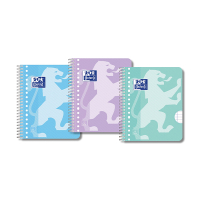 Oxford School cahier à spirale  A5+ ligné 90 g/m² 17 trous 80 feuilles pastel (3 pièces) 260297