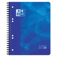 Oxford School cahier de projets A5+ ligné 90 g/m² 120 feuilles - bleu 260086