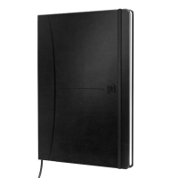 Oxford Signature carnet de notes A5 ligné 90 g/m² 80 feuilles - noir 260228