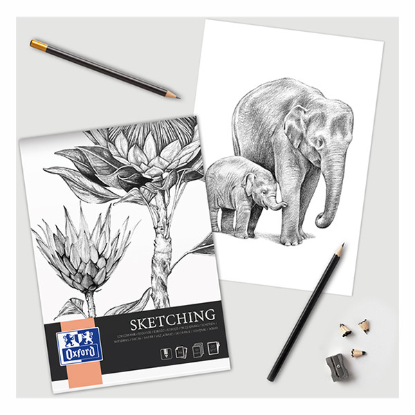 Oxford Sketching bloc de croquis A3 120 g/m² (50 feuilles) 237642 - 3