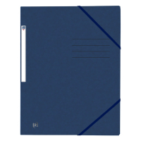 Oxford Top File+ farde à élastique en carton A4 - bleu foncé 260133