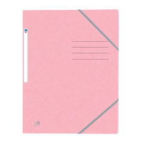 Oxford Top File+ farde à élastique en carton A4 - rose pastel 260138