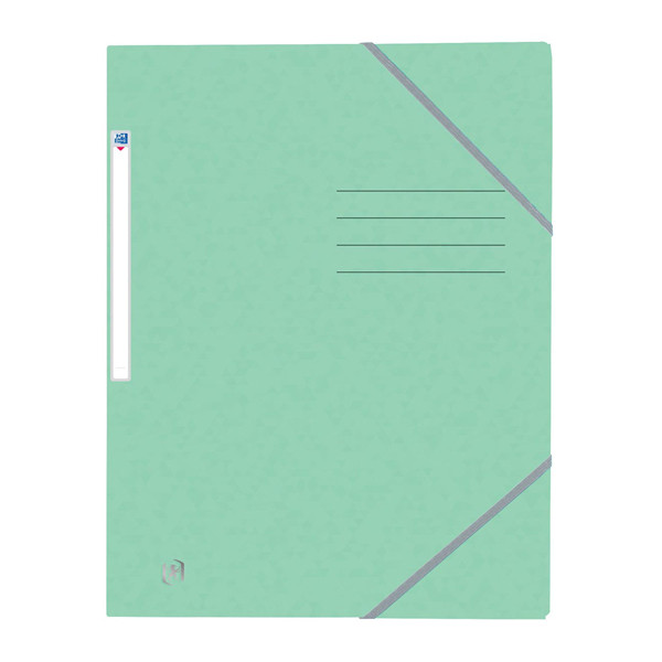 Oxford Top File+ farde à élastique en carton A4 - vert pastel 260140 - 1