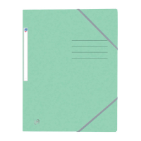 Oxford Top File+ farde à élastique en carton A4 - vert pastel 260140