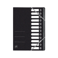 Oxford Top File+ trieur (12 onglets) - noir 260124