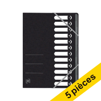 Oxford Top File+ trieur (12 onglets) (5 pièces) - noir