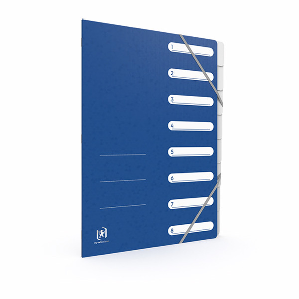Oxford Top File+ trieur (8 onglets) - bleu 260119 - 2