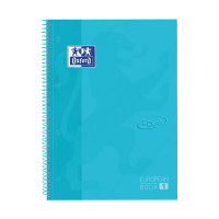 Oxford Touch cahier à spirale A4+ 90 g/m² 80 feuilles ligné - bleu pastel 260290