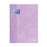 Oxford Touch cahier à spirale A4+ 90 g/m² 80 feuilles ligné - violet pastel 260291