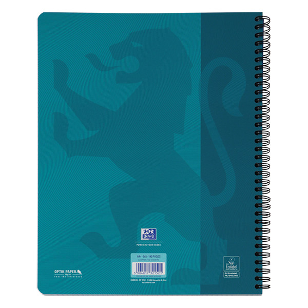 Oxford Touch cahier à spirale A4 quadrillé 90 g/m² 70 feuilles - bleu clair 260147 - 2