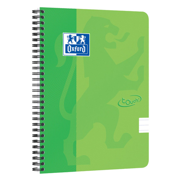 Oxford Touch cahier à spirale A5 ligné 90 g/m² 70 feuilles - vert citron 260186 - 1