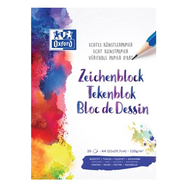 Oxford bloc de croquis A4 120 g/m² (20 feuilles) 260083 - 1