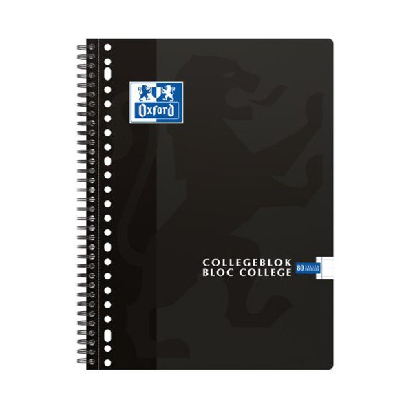 Oxford cahier à spirale A4+ ligné 90 g/m² 80 feuilles (23 trous) 260078 - 1