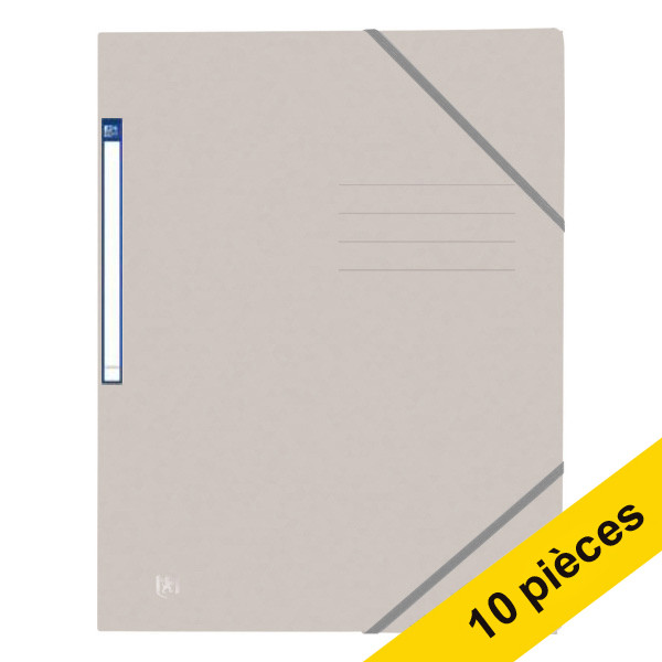 Oxford farde/chemise avec élastique en carton Top File+ - beige (10 pièces) 260165 - 1