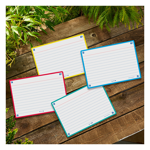 Oxford fiches bristol lignées A7 (80 pièces) - assortiment 260227 - 3