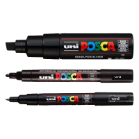 POSCA PC-1MC/5M/8K set de marqueurs acryliques (3 pièces) - noir 424248