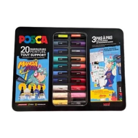POSCA PC-1MC/PC-3M/PC-5M Manga set de marqueurs peinture (20 pièces) 425422
