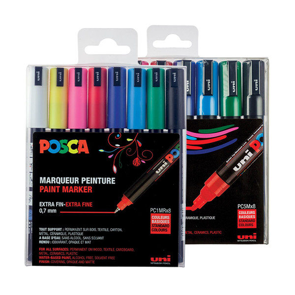 POSCA PC-1MR/PC-5M set de marqueurs peinture (16 pièces) 424478 - 1