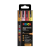 POSCA PC-3ML set de marqueurs peinture (0,9 - 1,3 mm ogive) 4 pièces - pailleté 425406 - 1