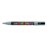 POSCA PC-3M marqueur acrylique (0,9 - 1,3 mm ogive) - gris 424080