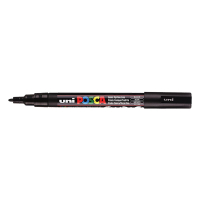 POSCA PC-3M marqueur acrylique (0,9 - 1,3 mm ogive) - noir 424090