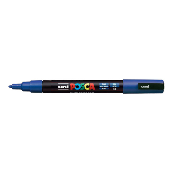 POSCA PC-3M marqueur peinture (0,9 - 1,3 mm ogive) - bleu foncé 424075 - 1