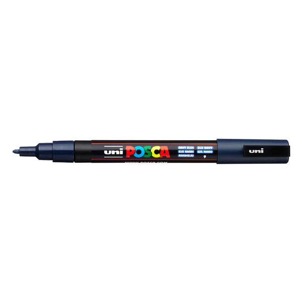 POSCA PC-3M marqueur peinture (0,9 - 1,3 mm ogive) - bleu marine 424077 - 1
