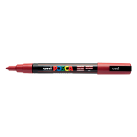 POSCA PC-3M marqueur peinture (0,9 - 1,3 mm ogive) - rouge foncé 424098