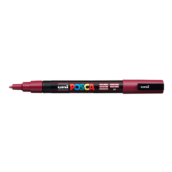 POSCA PC-3M marqueur peinture (0,9 - 1,3 mm ogive) - rouge vin 424087 - 1