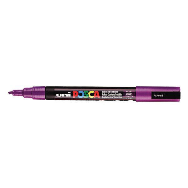 POSCA PC-3M marqueur peinture (0,9 - 1,3 mm ogive) - violet 424106 - 1