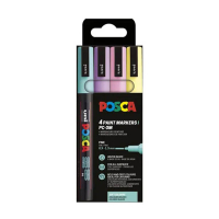 POSCA PC-3M set de marqueurs peinture (0,9 - 1,3 mm ogive) 4 pièces - pastel 425402