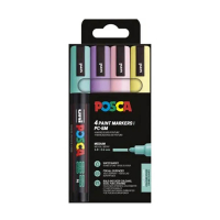 POSCA PC-5M Pastel ensemble de marqueurs peinture (1,8 - 2,5 mm ogive) 4 pièces 425415