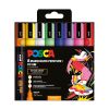 POSCA PC-5M Pop ensemble de marqueurs acryliques (1,8 - 2,5 mm ogive) 8 pièces 425417 - 1