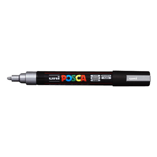 POSCA PC-5M marqueur acrylique (1,8 - 2,5 mm ogive) - argent 424125 - 1