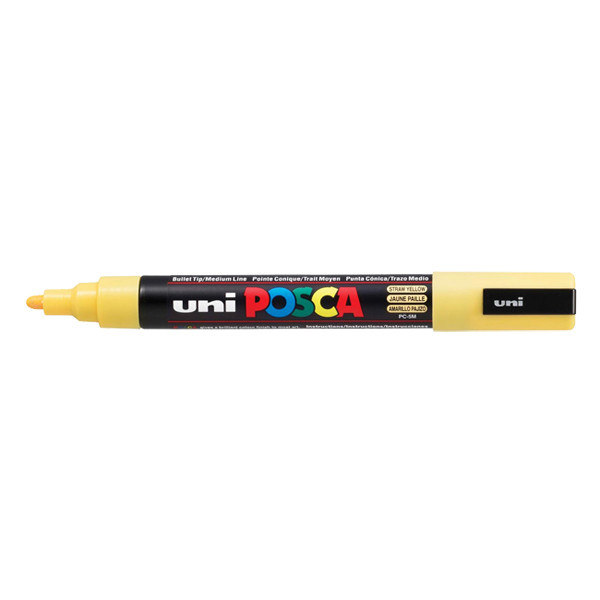 POSCA PC-5M marqueur acrylique (1,8 - 2,5 mm ogive) - jaune paille 424140 - 1