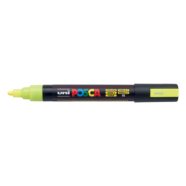 POSCA PC-5M marqueur peinture (1,8 - 2,5 mm ogive) - jaune fluo 424138 - 1