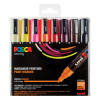 POSCA PC-5M set de marqueurs acryliques (1,8 - 2,5 mm ogive) 8 pcs - chaud 424171 - 1