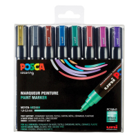 POSCA PC-5M set de marqueurs acryliques (1,8 - 2,5 mm ogive) 8 pcs - métallique 424172