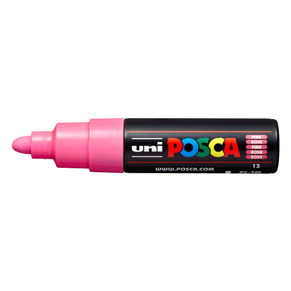 POSCA PC-7M marqueur acrylique (4,5 - 5,5 mm ogive) - rose 424185 - 1