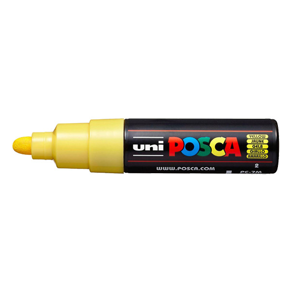 POSCA PC-7M marqueur peinture (4,5 - 5,5 mm ogive) - jaune 424179 - 1