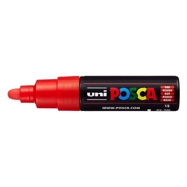 POSCA PC-7M marqueur peinture (4,5 - 5,5 mm ogive) - rouge 424184 - 1