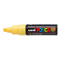 POSCA PC-8K marqueur acrylique (8 mm biseautée) - jaune paille 424206