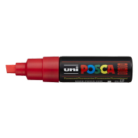 POSCA PC-8K marqueur acrylique (8 mm biseautée) - rouge fluo 424219