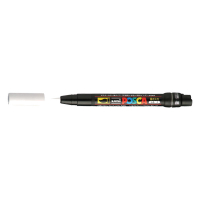 POSCA brush PCF-350 marqueur acrylique (1 mm pointe pinceau) - blanc 424002